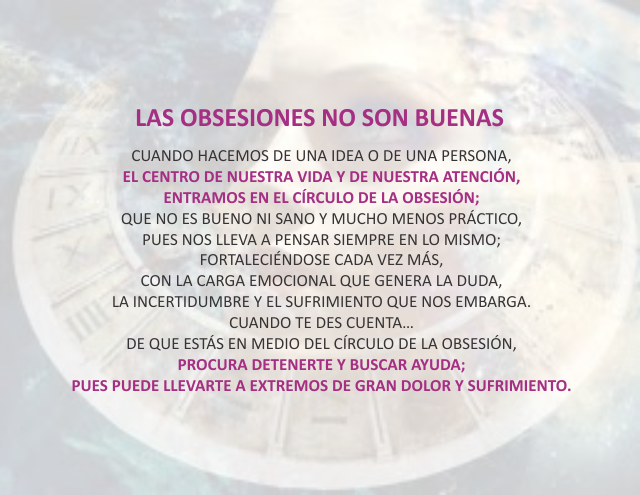 Las obsesiones no son buenas Agosto 23 de 2012